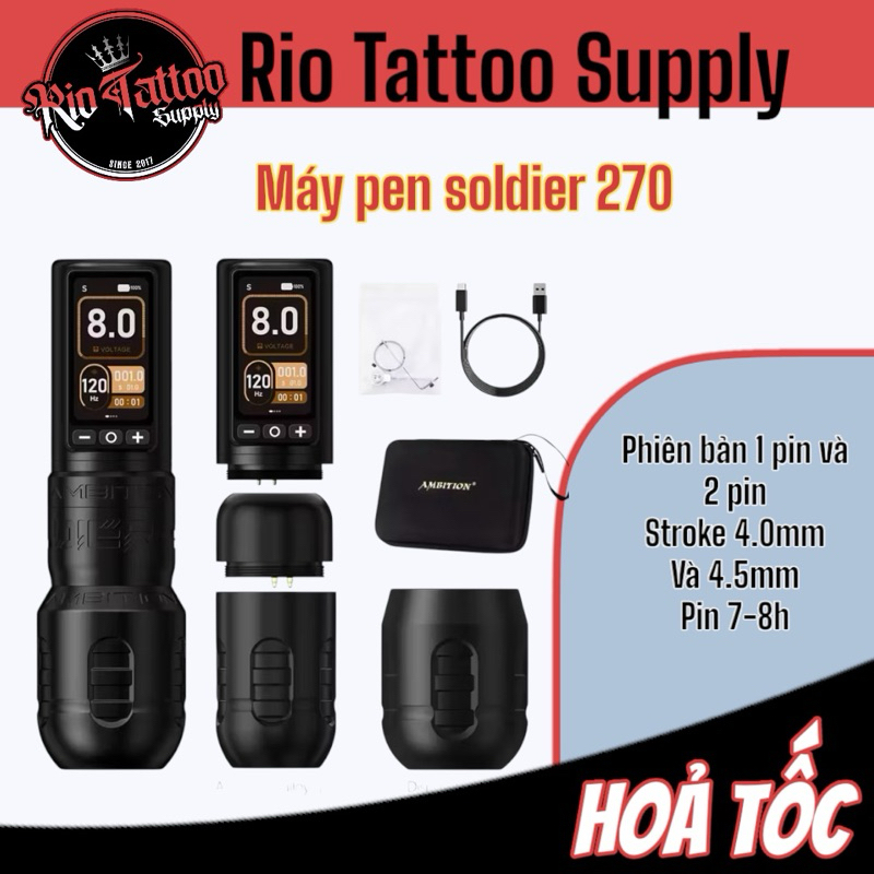 Máy Xăm Pen Ambition Soldier 270