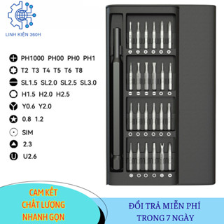 Bộ Tua Vít 24 Trong 1 – Tô Vít Đa Năng Sửa Điện Thoại, Laptop – Thép Không Gỉ, Hộp Gọn Sang Trọng
