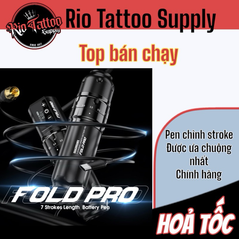 Máy Xăm Pen Fold Pro chính hãng Dragonhawk