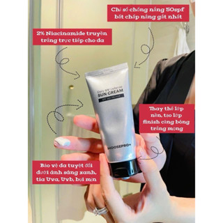 (Tặng nạ) Kem chống nắng Moosepro+ DAILY UV DEFENSE SUN CREAM 50ml Hàn Quốc hạn2027 (bản mới thay kem chống nắng Moose )