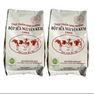 Combo 10 Bịch Sữa Bột Nguyên Kem 2 Con Bò Đỏ