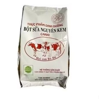 Sữa bột canxi 2 con bò đỏ hỗ trợ tăng cân ,và sức đề kháng túi 500gr