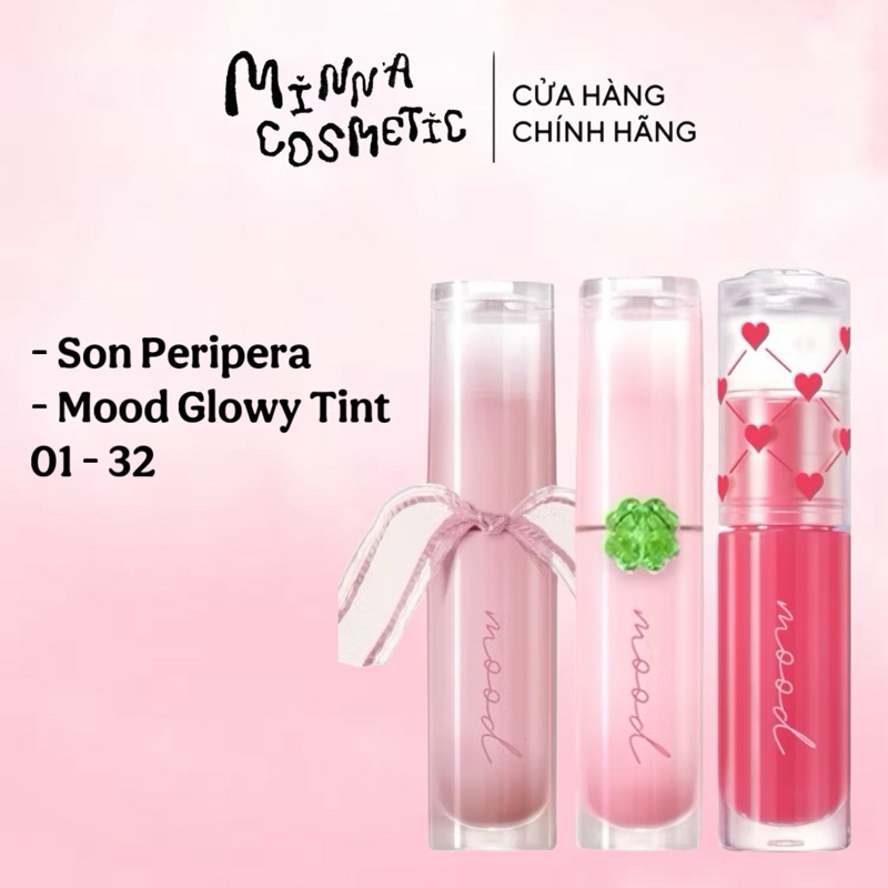 [Peripera] Son Tint Bóng Peripera Ink Mood Glowy Tint đủ màu 01-32