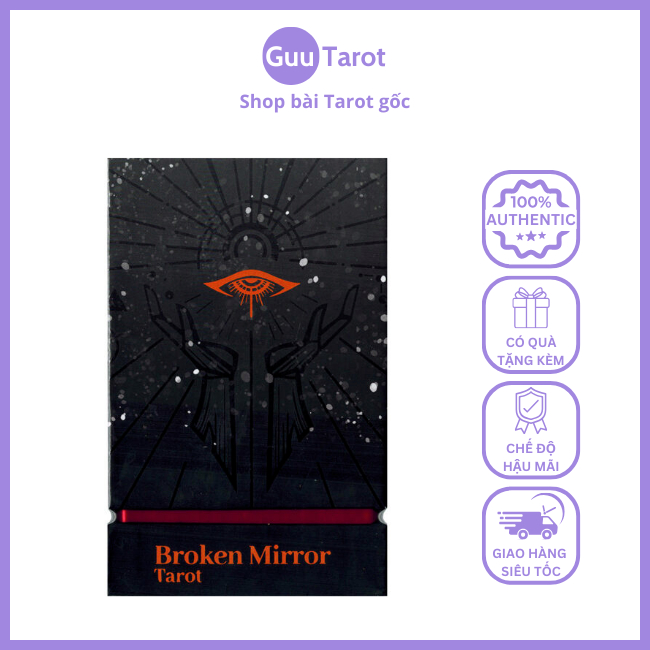Bộ Bài Broken Mirror Tarot 5th Obsidian (Limited Edition) (Guu Tarot Shop)