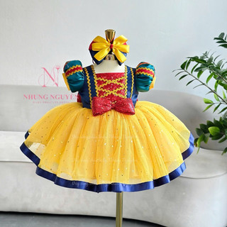 Váy công chúa bạch tuyết ( hàng thiết kế may trả sau 2 ngày)