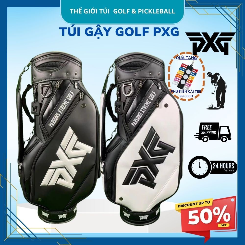 (Tặng Phụ Kiện Golf) Túi Gậy Golf PXG Model 2024 Sang Trọng, Túi Golf PXG Da Cao Cấp Nhiều Loại