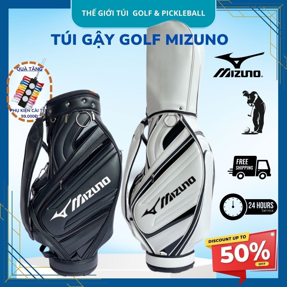 Túi Đựng Gậy Mizuno- Túi Gậy Golf Mizuno, Túi Golf Mizuno- Hàng Nhập Khẩu Da Bóng, Túi Đựng Gậy Golf