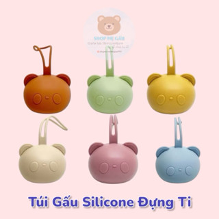 Túi Gấu Silicon Đựng Núm Ti.
