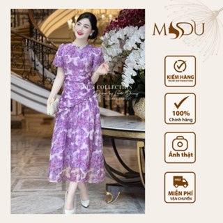  Váy Maxi Biển MDU4137 Họa Tiết Hoa Nhiệt Đới Dáng Xuông Thoải Mái Từ MDU K20-D1-4 