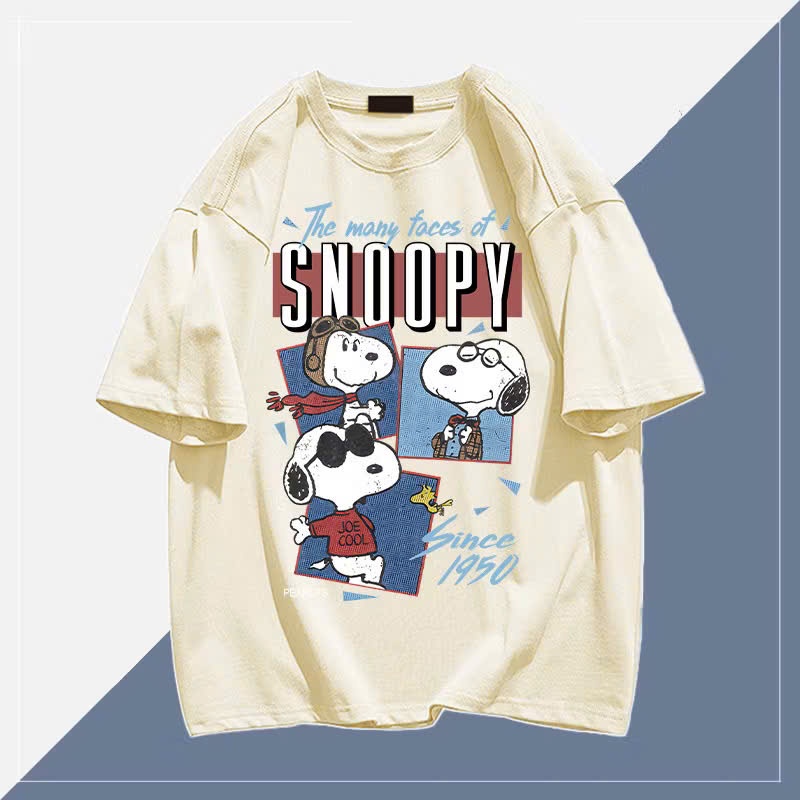 Áo thun nữ nam COTTON Cao Cấp form rộng KONOVA SNOOPY1950