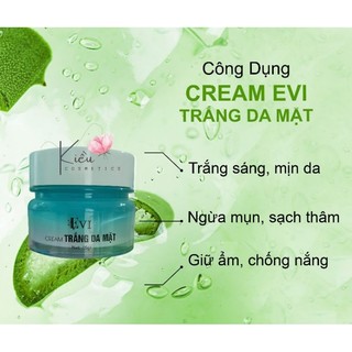Kem EVI trắng da mặt, tinh chất nha đam, trắng sáng sau 2 tuần sử dụng, SPA35/PA+++