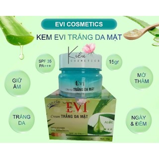 Kem EVI trắng da mặt, tinh chất nha đam, trắng sáng sau 2 tuần sử dụng, SPA35/PA+++