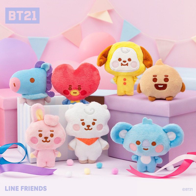 [ HÀNG OFF ] Móc Khoá BT 21 Baby Fuwa Fuwa ( ĐỌC KỸ MÔ TẢ )