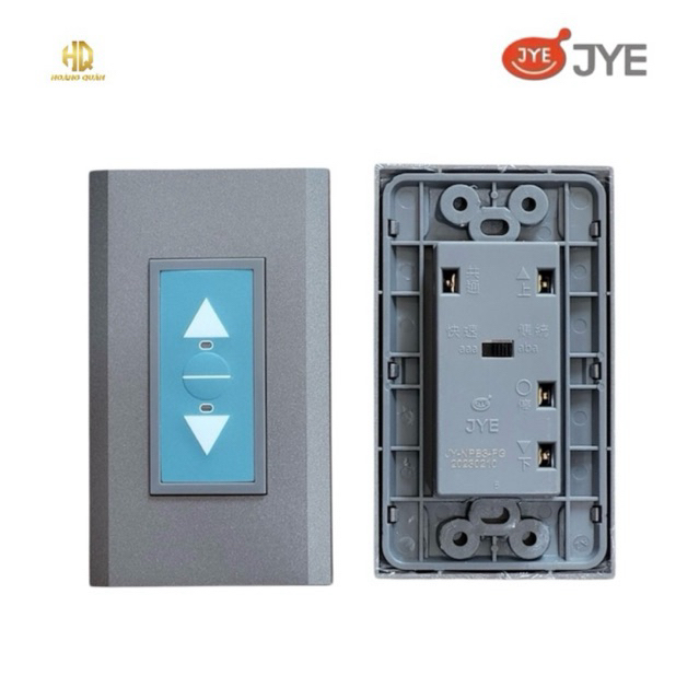 Công Tắc Cửa Cuốn Âm Tường JY-PB3-FG (Lên-Xuống-Dừng), JYE-Đài Loan (Bảo hành 2năm).