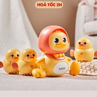 Đồ chơi cho bé sơ sinh vịt mẹ vịt con có nhạc đèn giúp bé tập bò, chơi tự lập, voi ú oà, cây xương rồng nhảy múa