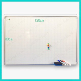 [Bảng viết bút lông] Bảng từ trắng Hàn Quốc 80 x120 cm Tặng nam châm, bông lau từ , bút dạ