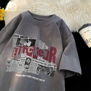 Áo thun phông nữ nam form rộng tay lỡ unisex KONOVA chất liệu cotton khô