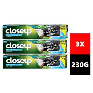 Combo 3 Kem đánh răng dạng GEL Closeup Trắng Răng Tự Nhiên 230g