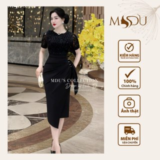  Váy Thiết Kế MDU4408 Dáng Ôm Body Chất Liệu Ren Phối Xleo Hàn Cao Cấp Từ MDU K39-D2-5 