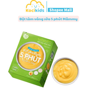 Bột làm bánh váng sữa Mămmy vị vani và trứng làm bữa phụ cho bé chỉ 5 phút bổ sung canxi và vi chất