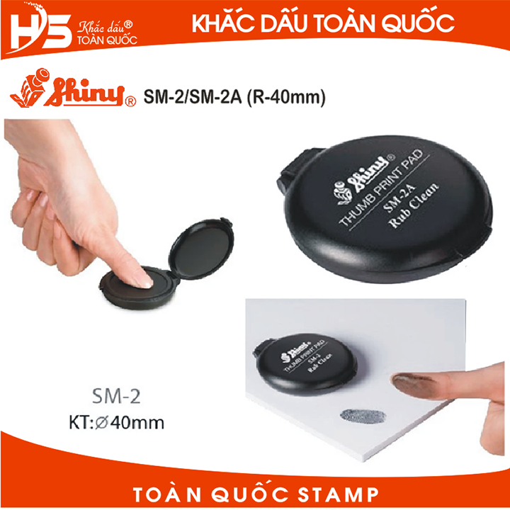 Khay mực lăn tay Shiny SM-2, Shiny SM-2A