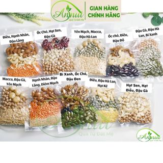 Set Hạt Dinh Dưỡng Làm Sữa Hạt, Ngũ Cốc Cho Bé Ăn Dặm, Combo 100g Các Loại Hạt Dinh Dưỡng Tofood86