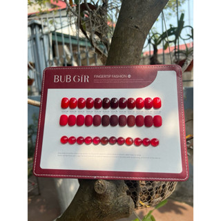 Sét Sơn BUBGIR 12 Màu Tone Đỏ ,Nâu chính hãng + Tặng Kèm Bảng Màu [Hà Trang Nails]