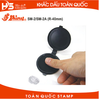 Khay mực lăn tay shiny sm-2a/đen, shiny sm-2/xanh/đỏ