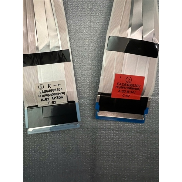 cặp cáp lên màn hình tivi LG tháo máy chính hãng model EAD64666301 -  EAD64666302 50Nano75