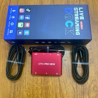  Box livestream Stereo LT15 pro new bản RED 2025 mới nhất  tương thích tất cả điện thoại trừ Dòng A của samsung 