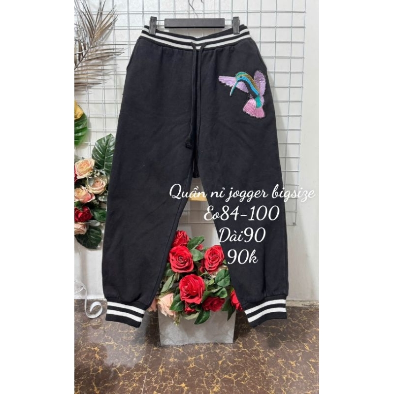 (2hand) Quần jean nỉ jogger bigsize