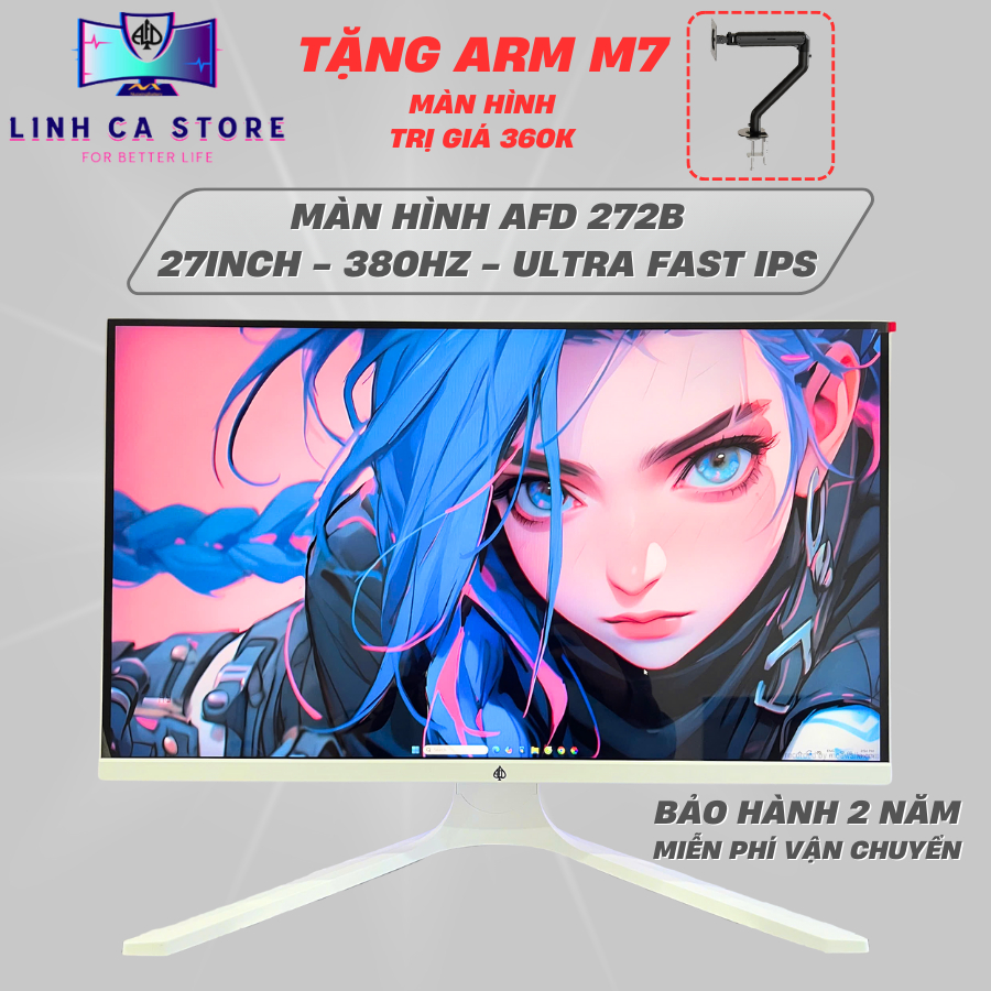 Màn Hình Máy Tính 27 Inch 2K 380Hz Ultra Fast IPS AFD 272B QLED–HDR, 0.5ms, FreeSync, Bảo Hành 2 Năm | BigBuy360 - bigbuy360.vn