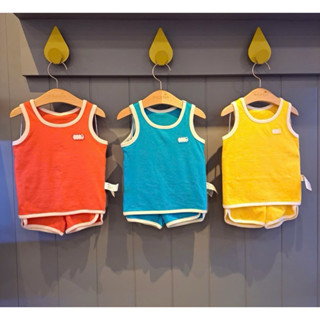  Bộ Quần Áo Ba Lỗ Cotton Mát Mẻ Cho Bé Trai Bé Gái Moimoln Đồ Bộ Sát Nách Cho Trẻ Em Giá Rẻ từ 1 đến 7 tuổi BL265 