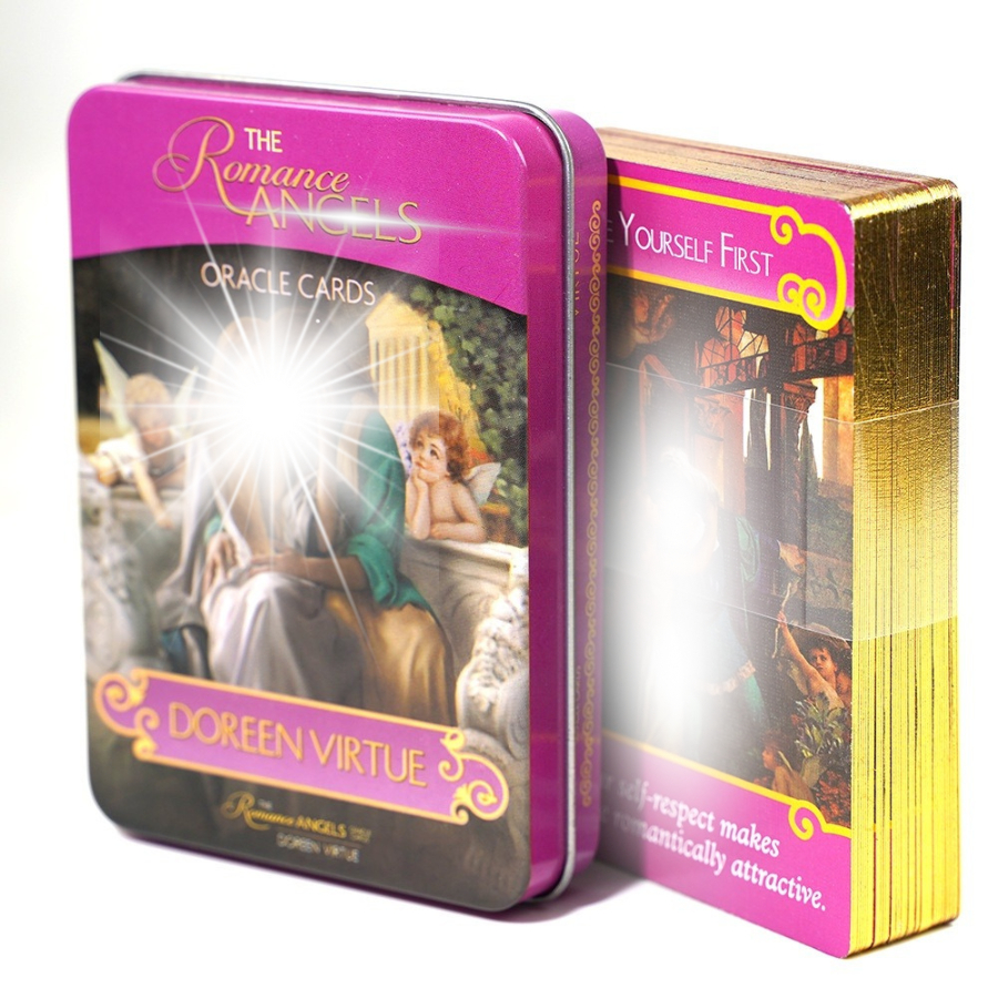 Bộ Bài Romance Angels Oracle Cards Hộp Sắt S5