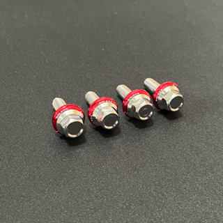  Bộ 4 ốc salaya mẫu Thái V3 lắp dĩa tải đùm drag   tặng long đền đỏ   - inox 304 