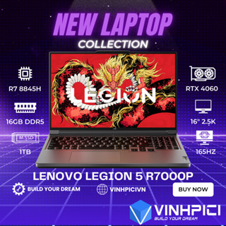 Laptop Lenovo Legion Slim 5 R7000P 2024 (R7-8845H/ RTX 4060/ Ram 16GB/ SSD 1TB/ 16" 2.5K 165Hz)
