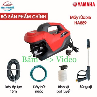 [ BH 24 THÁNG ] Máy rửa xe mini I Máy rửa xe cao áp YAMAHA 2800W 889 - Có áp chống giật + Chống cháy