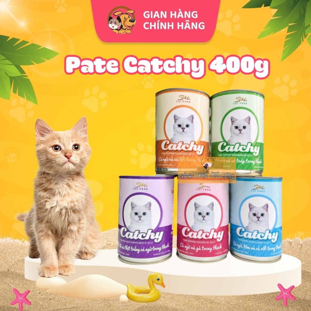 Pate Catchy Lon 400g Dành Cho Mèo Mọi Lứa Tuổi