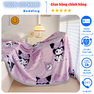 Chăn tuyết nhung disney văn phòng tiện lợi kích thước 1m5x2m ,Chăn nhung cho bé đi học chất liệu mềm mịn không rụng lông