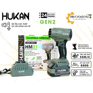 Thân Máy Thổi hukan G2TPL-F3 động cơ phản lực Lực thổi cực mạnh có điều tốc vô cấp đèn led sử dụng chân pin phổ thông