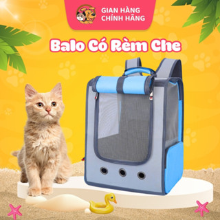Balo vận chuyển cho chó mèo có rèm che size lớn