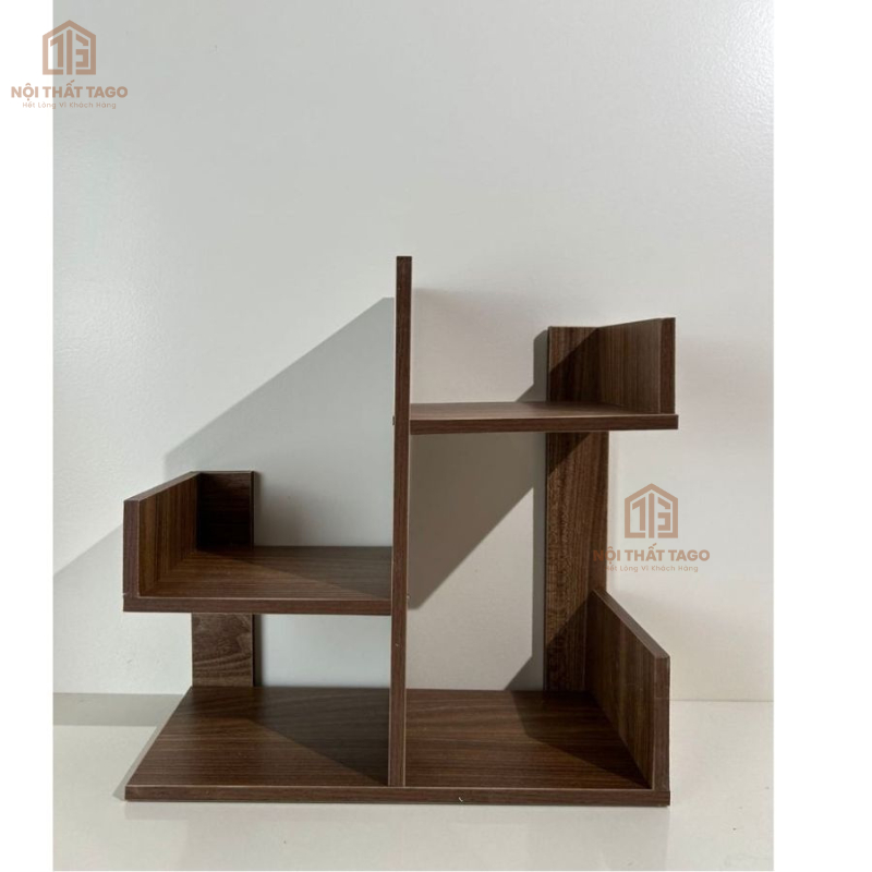 Kệ xương rồng mini, kệ sách gỗ để bàn lắp ghép hình cây trang trí bàn làm việc để sách, để đồ đa năng 40x17x40 ND26 | BigBuy360 - bigbuy360.vn