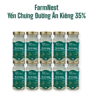 [ Combo 10 Lọ ] FarmNest Yến Chưng Đường Ăn Kiêng 35% - Lọ 150ml - Hỗ Trợ Sức Khoẻ