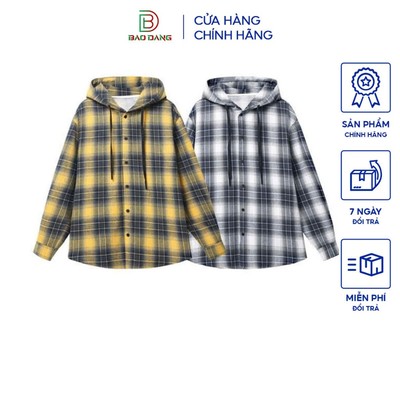 Áo khoác sơ mi chống nắng nam nữ chất liệu cotton nỉ nón 2 lớp dày dặn chống nắng cách nhiệt tốt Bảo Đăng.