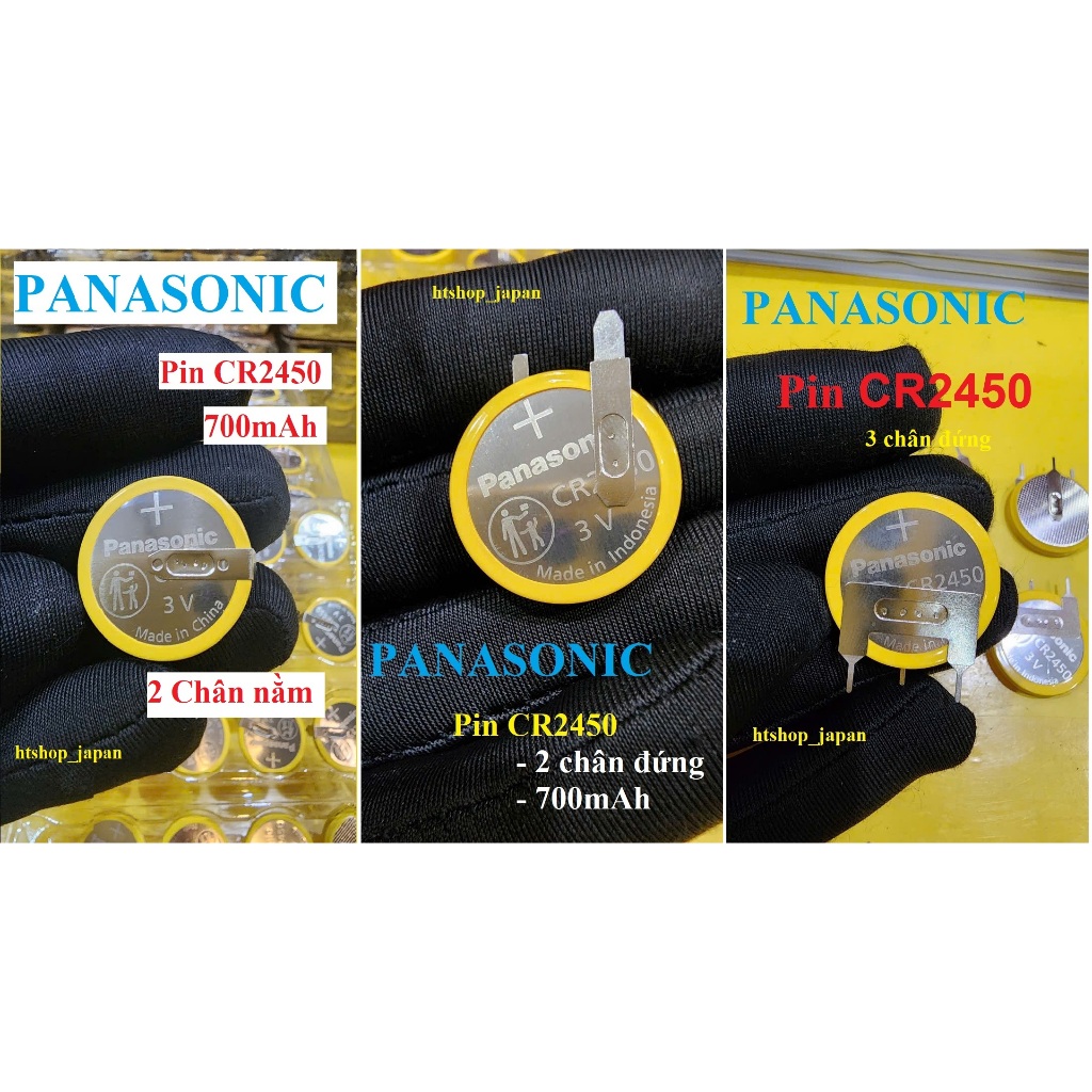 Pin Panasonic CR2450, 3V 700mAh_Pin nồi cơm