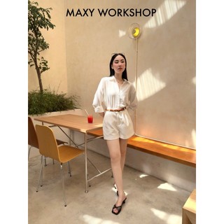 Áo sơ mi nữ Hàn Quốc tay dài Basic Shirt Maxy Workshop