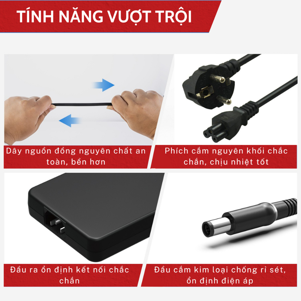 Sạc Laptop MSI Gaming, Sạc CHICONY, Sạc MSI BRAVO, MSI GF63, 19.5V 20V 6.15A/7.7A/9A/9.23A 120W 150W 180W, BH 12 Tháng | BigBuy360 - bigbuy360.vn