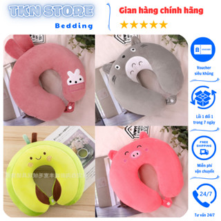 Gối Kê Cổ Chữ U Gối Tựa Cổ Bông Đi Máy Bay Ô tô Du Lịch Chống Mỏi Cổ Làm Việc Văn Phòng Hay Đi Du Lịch Hình Thú