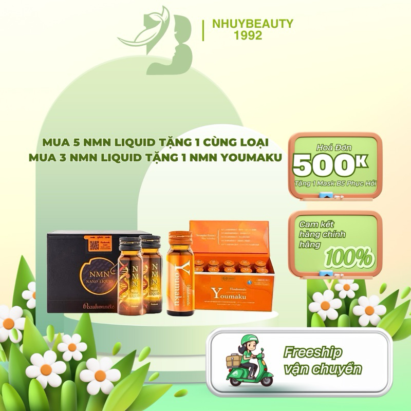 [ Mua 5 Tặng 1]Nước uống NMN Arg Liquid 12000 đẹp da, trẻ hóa