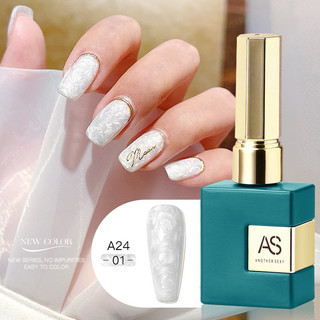  Sơn gel AS sơn gel ngọc trai trắng 15ml đậm đặc 